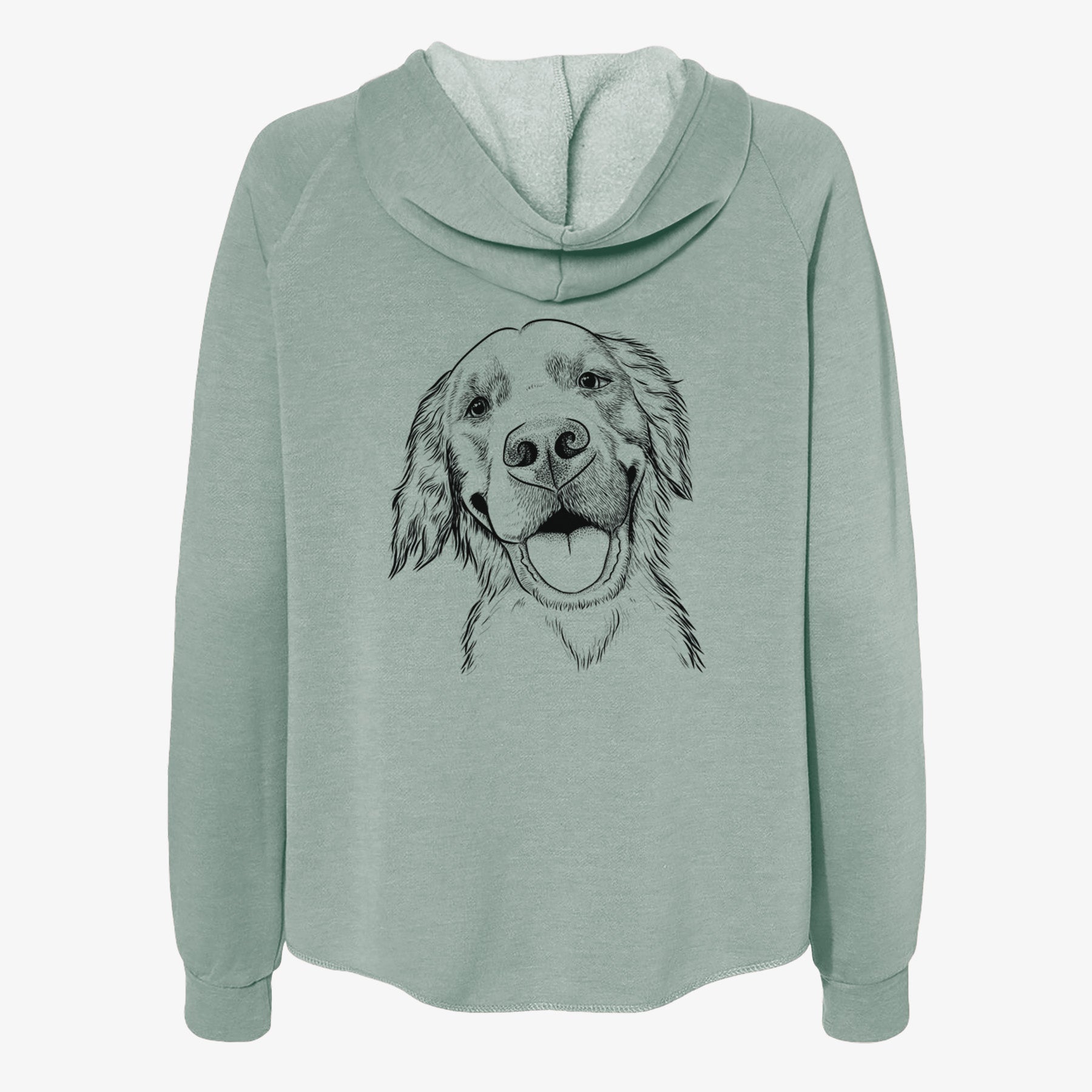 Jordy the Golden Retriever - Women's Cali Wave Zip-Up Sweatshirt