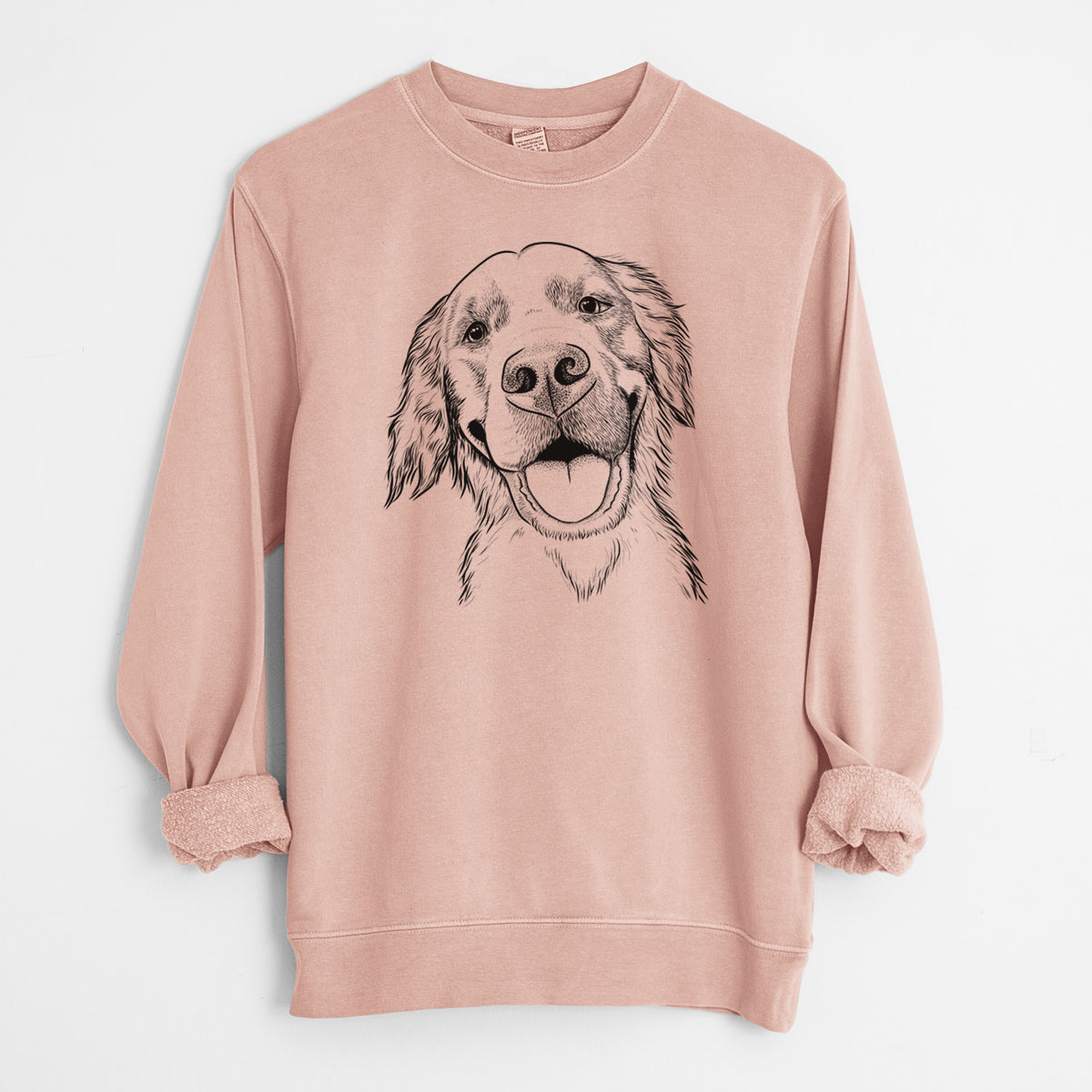Bare Jordy the Golden Retriever - Unisex Pigment Dyed Crew Sweatshirt