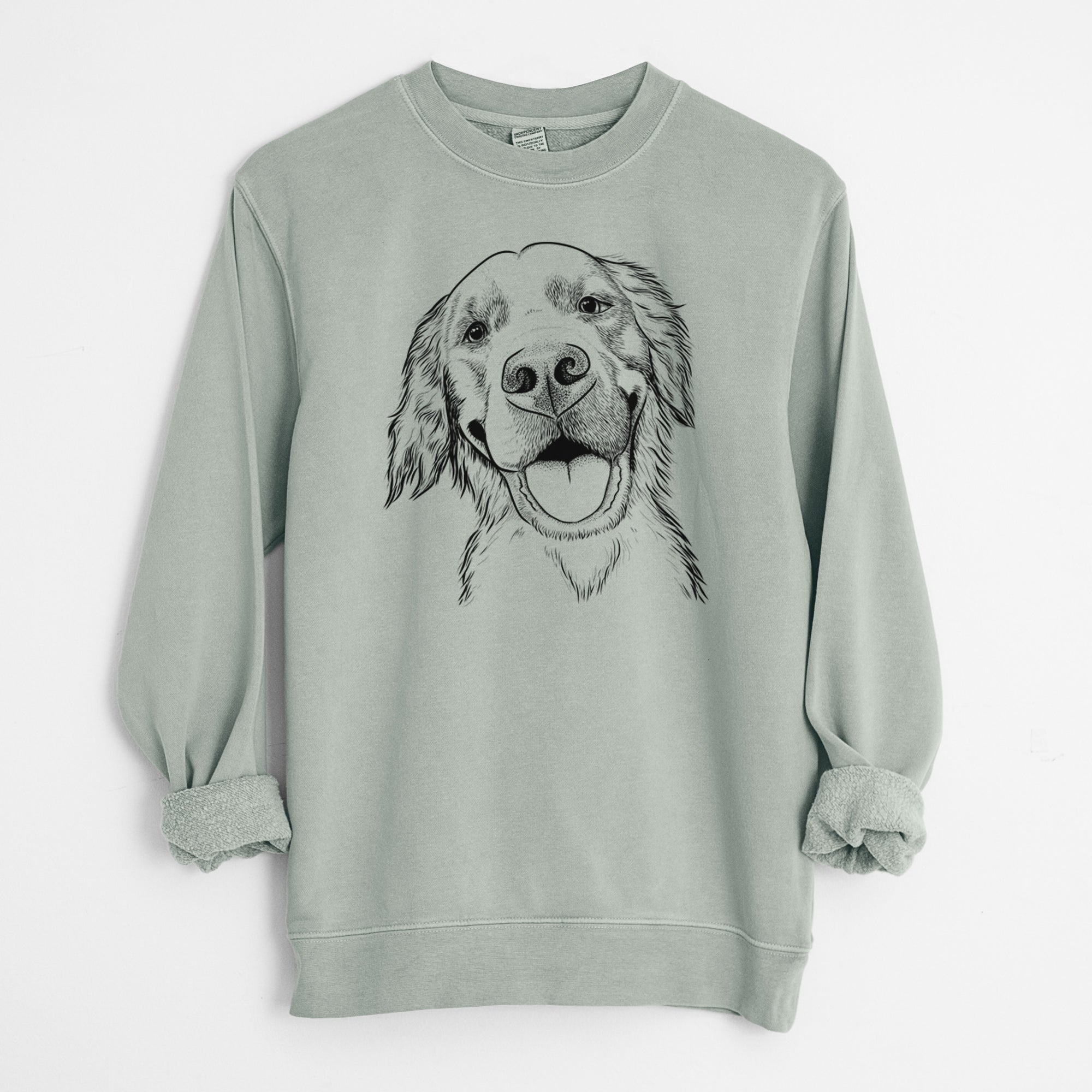 Bare Jordy the Golden Retriever - Unisex Pigment Dyed Crew Sweatshirt