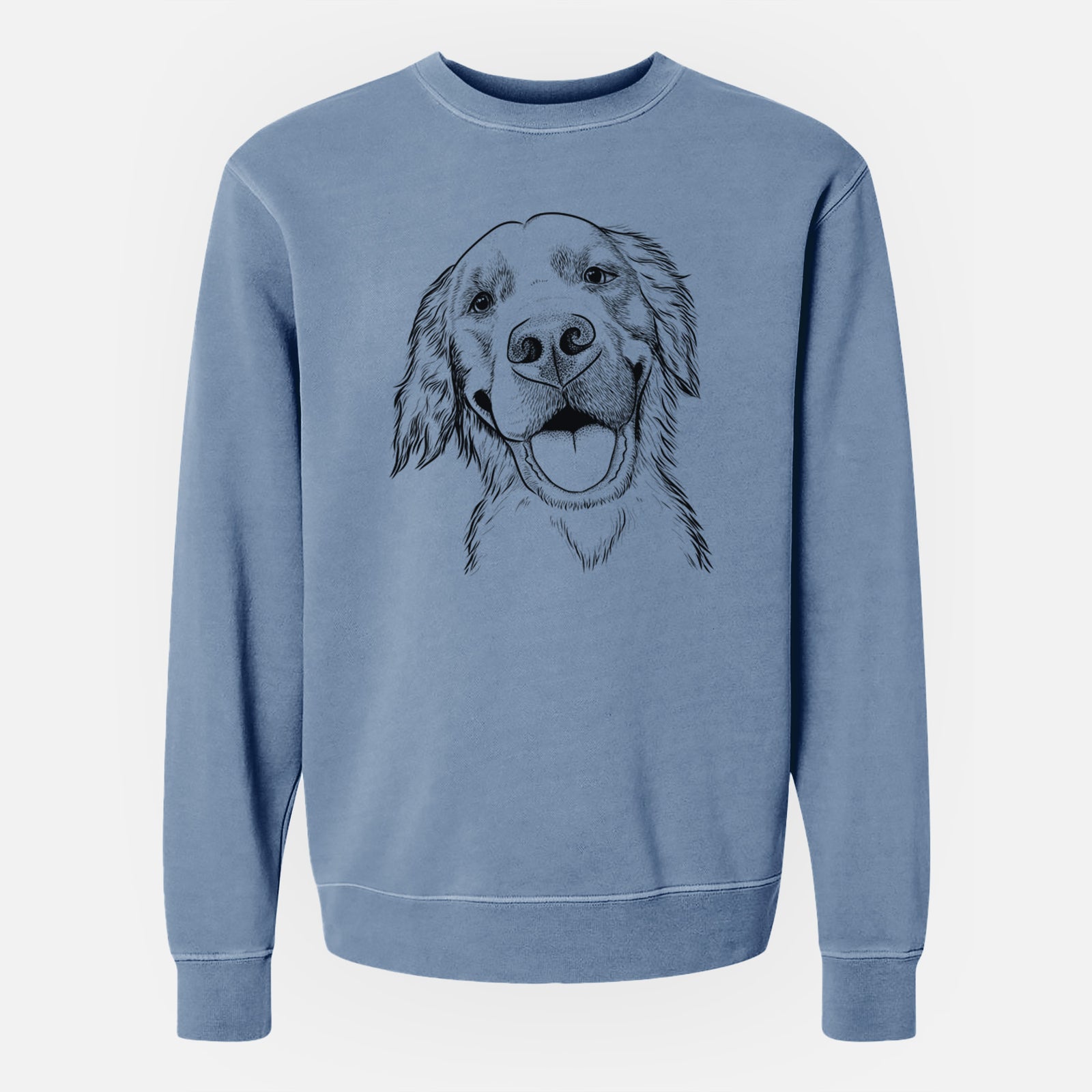 Bare Jordy the Golden Retriever - Unisex Pigment Dyed Crew Sweatshirt