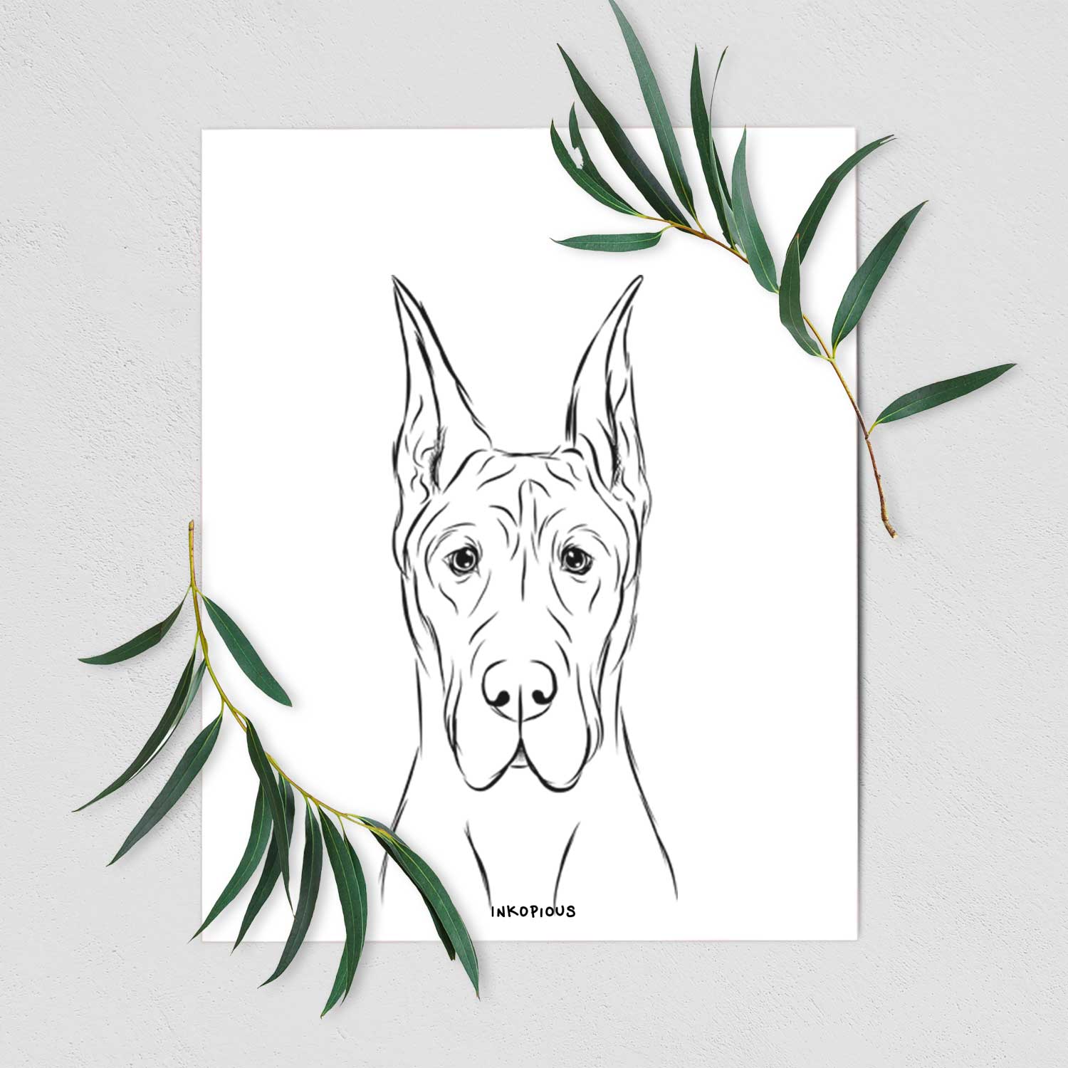 Jude the Great Dane Art Print