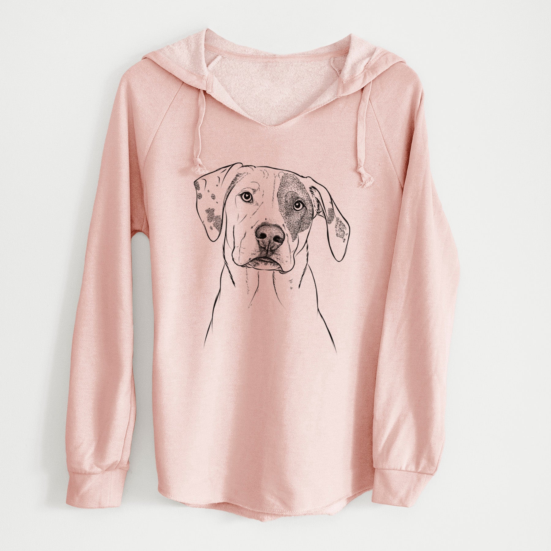 Bare Julio the Dogo Argentino Mix - Cali Wave Hooded Sweatshirt