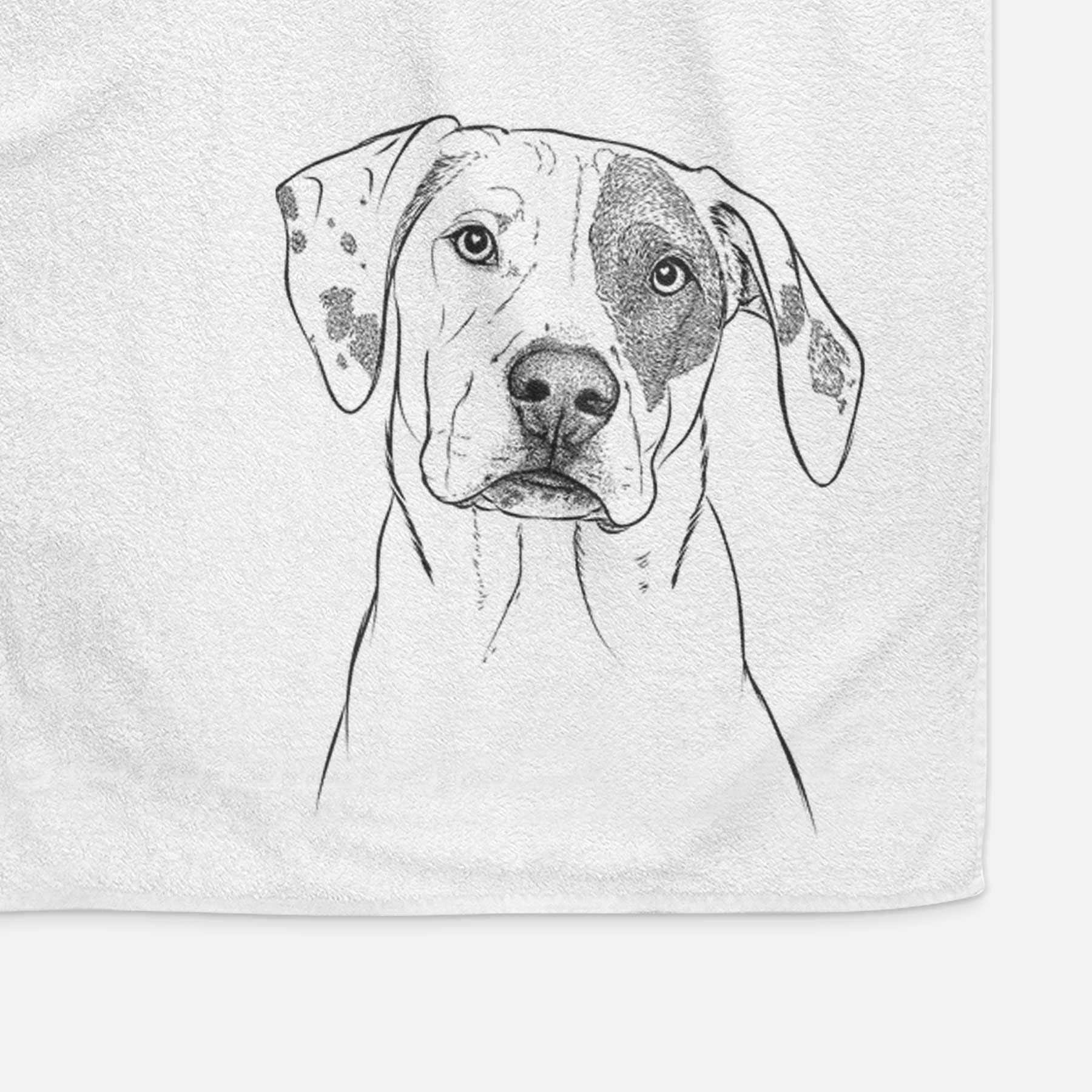 Julio the Dogo Argentino Mix Decorative Hand Towel