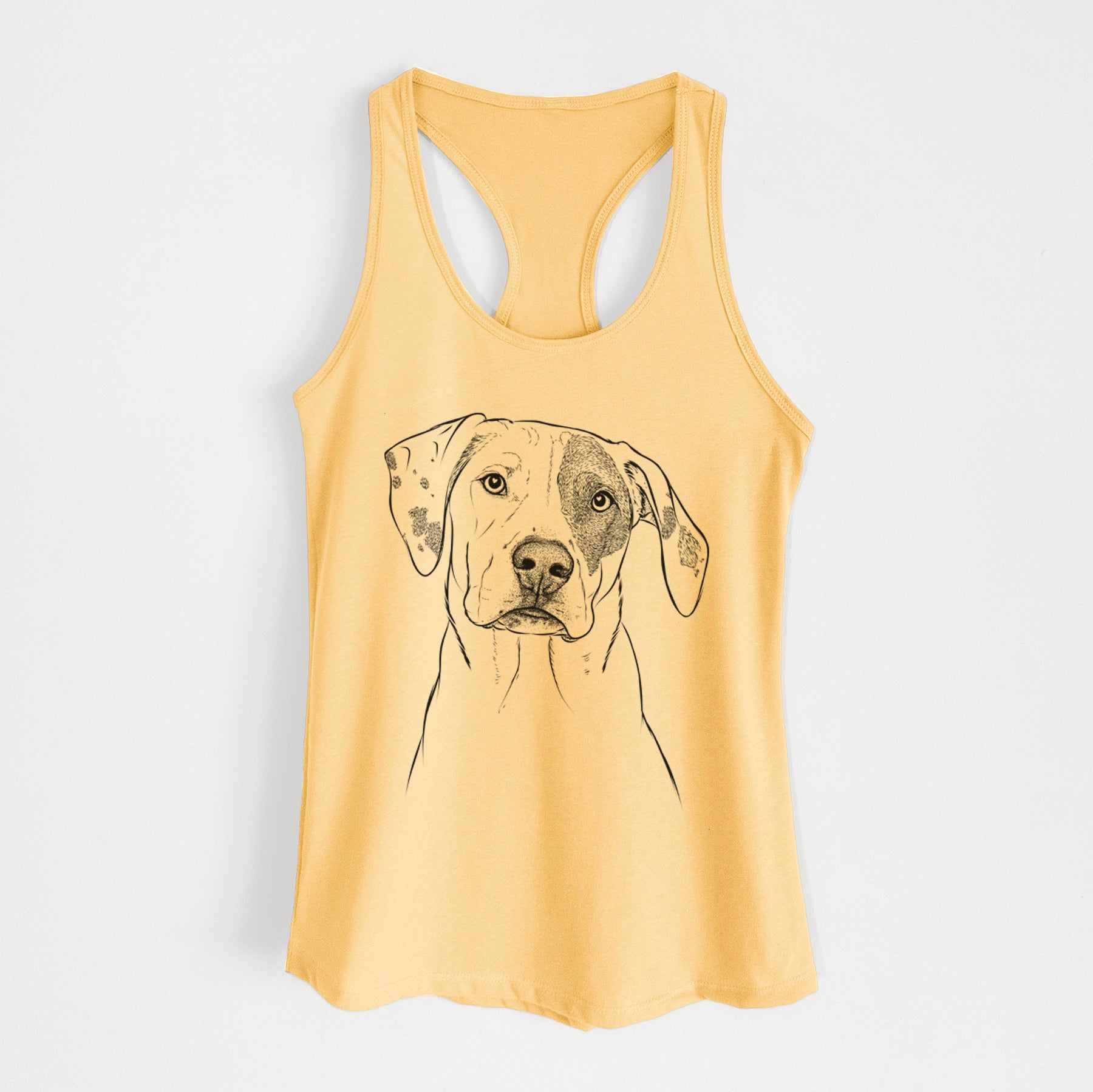 Julio the Dogo Argentino Mix - Women's Racerback Tanktop