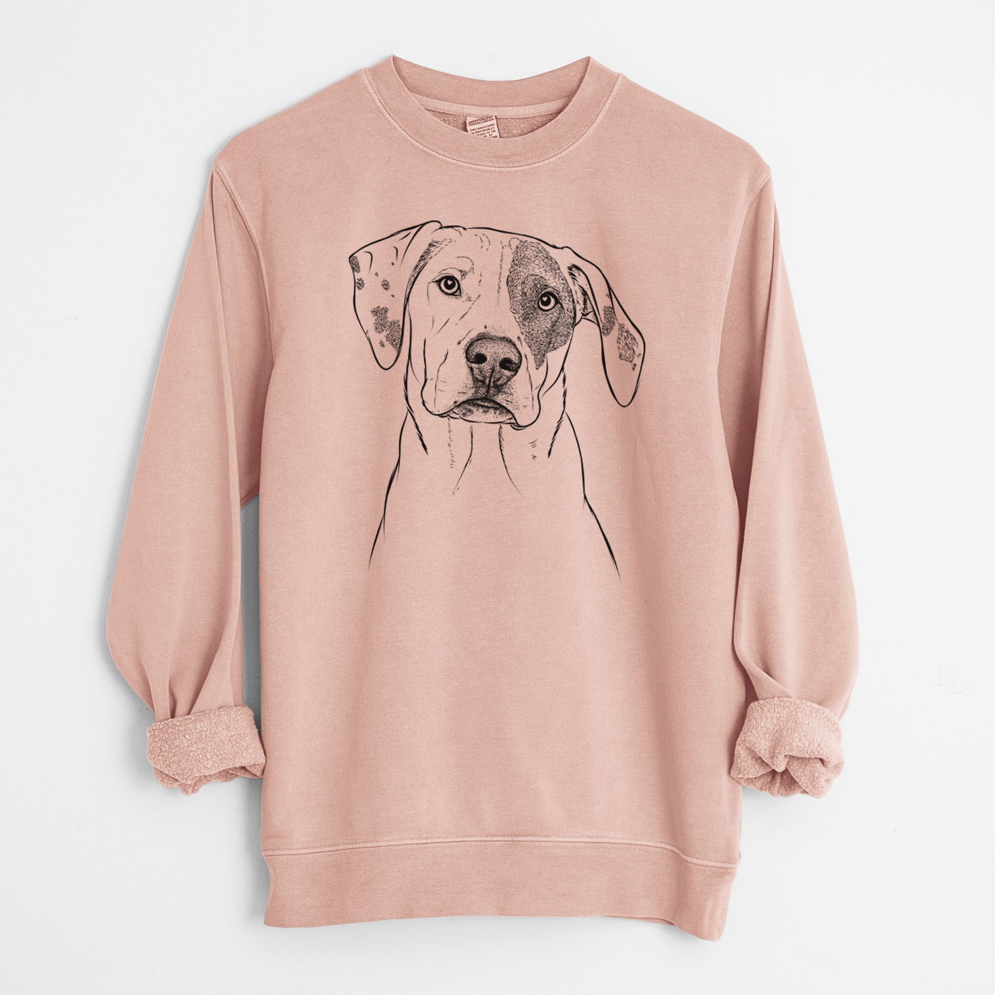 Bare Julio the Dogo Argentino Mix - Unisex Pigment Dyed Crew Sweatshirt