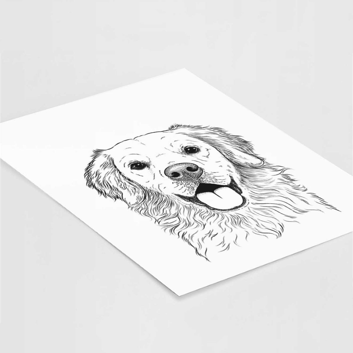Juniper the Golden Retriever Art Print
