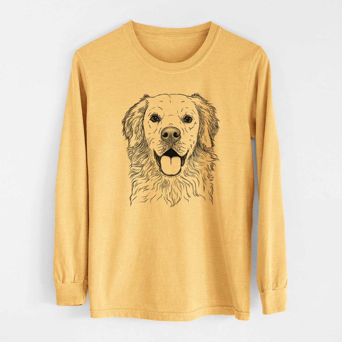Bare Juniper the Golden Retriever - Heavyweight 100% Cotton Long Sleeve