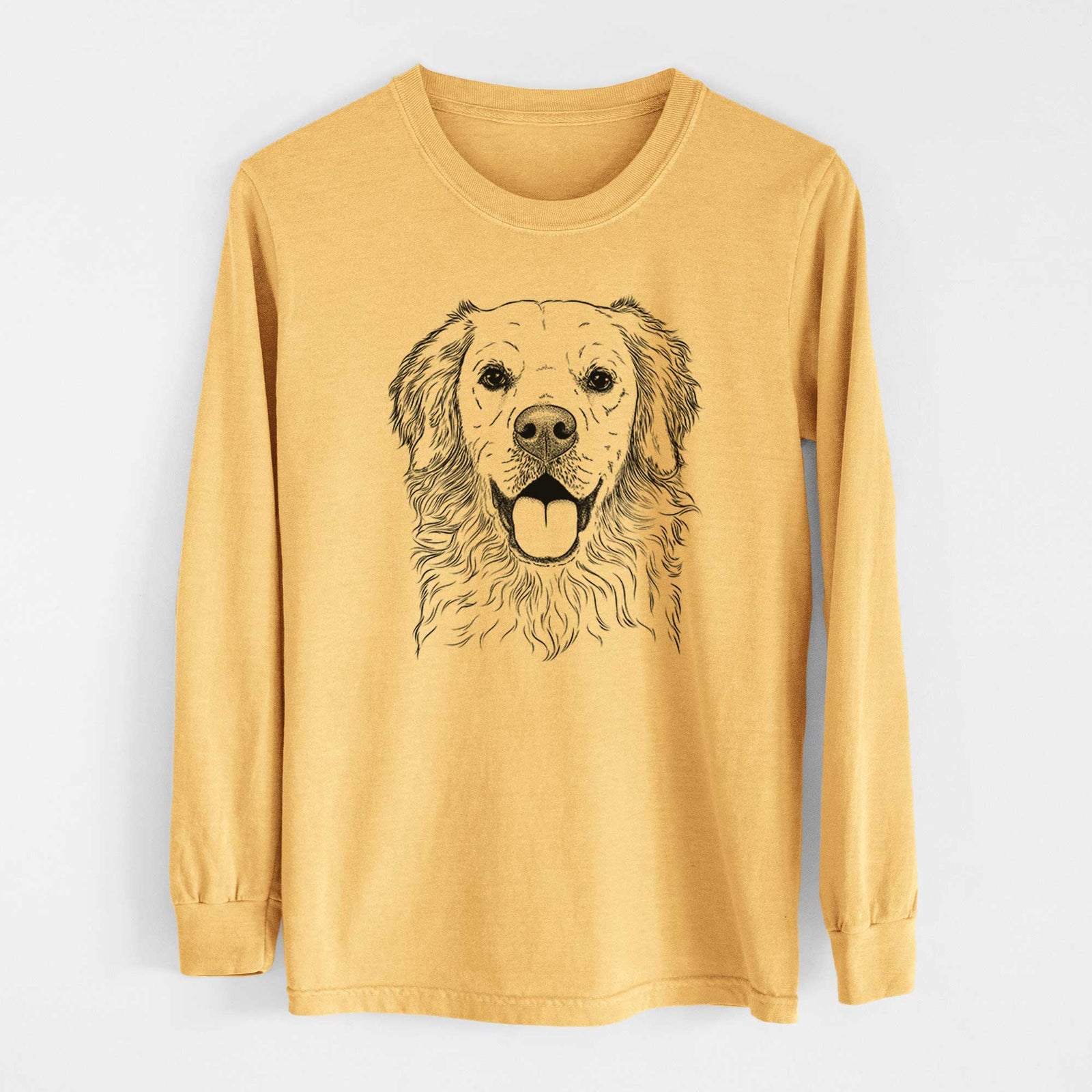 Bare Juniper the Golden Retriever - Heavyweight 100% Cotton Long Sleeve