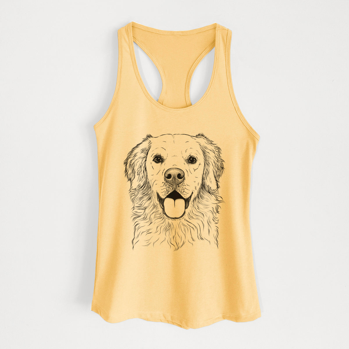 Juniper the Golden Retriever - Women's Racerback Tanktop