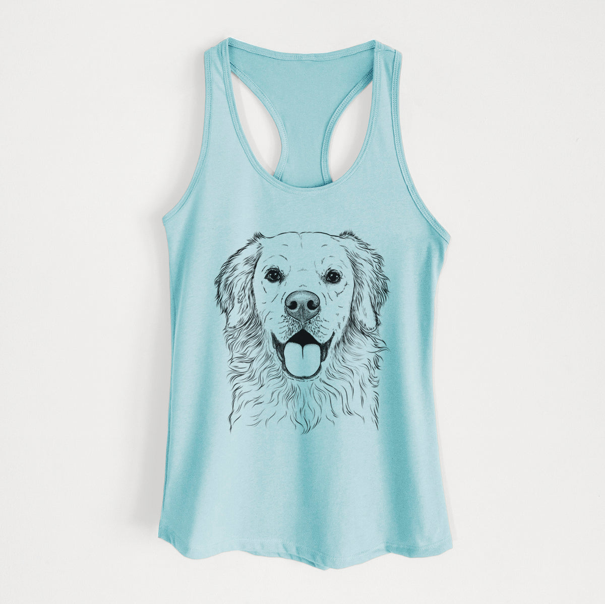 Juniper the Golden Retriever - Women's Racerback Tanktop