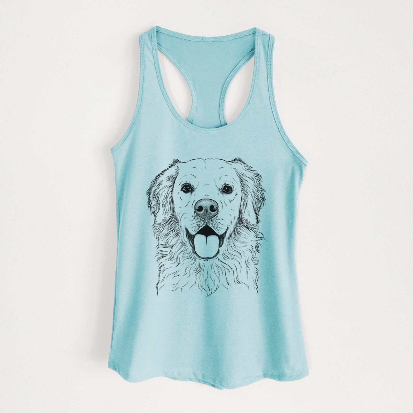 Juniper the Golden Retriever - Women's Racerback Tanktop