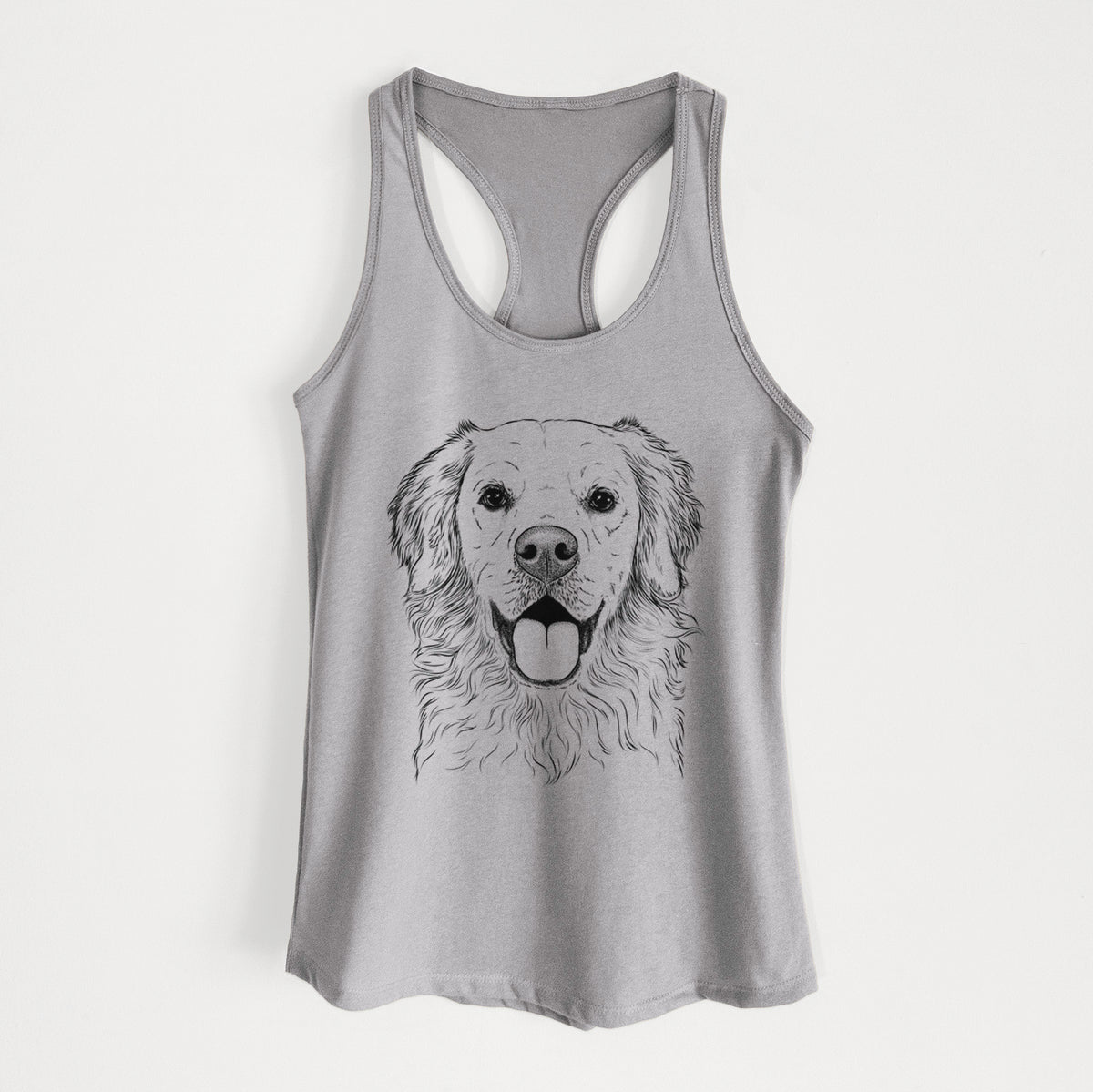 Juniper the Golden Retriever - Women&#39;s Racerback Tanktop