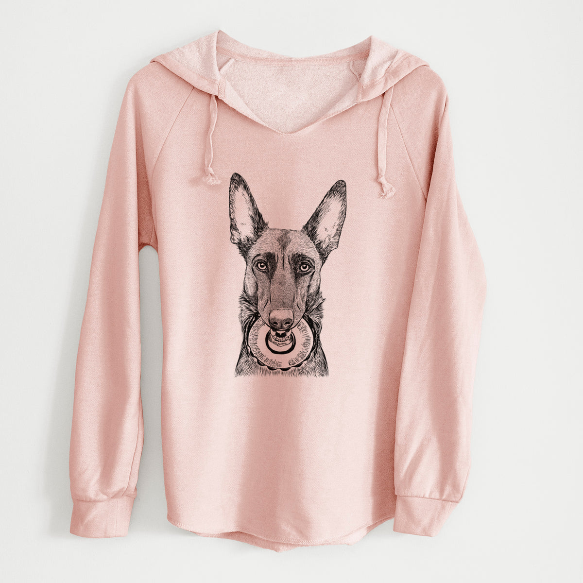 Bare Juno the Belgian Malinois - Cali Wave Hooded Sweatshirt