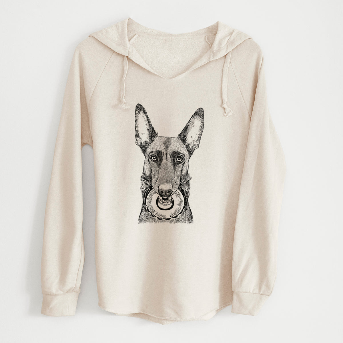 Bare Juno the Belgian Malinois - Cali Wave Hooded Sweatshirt