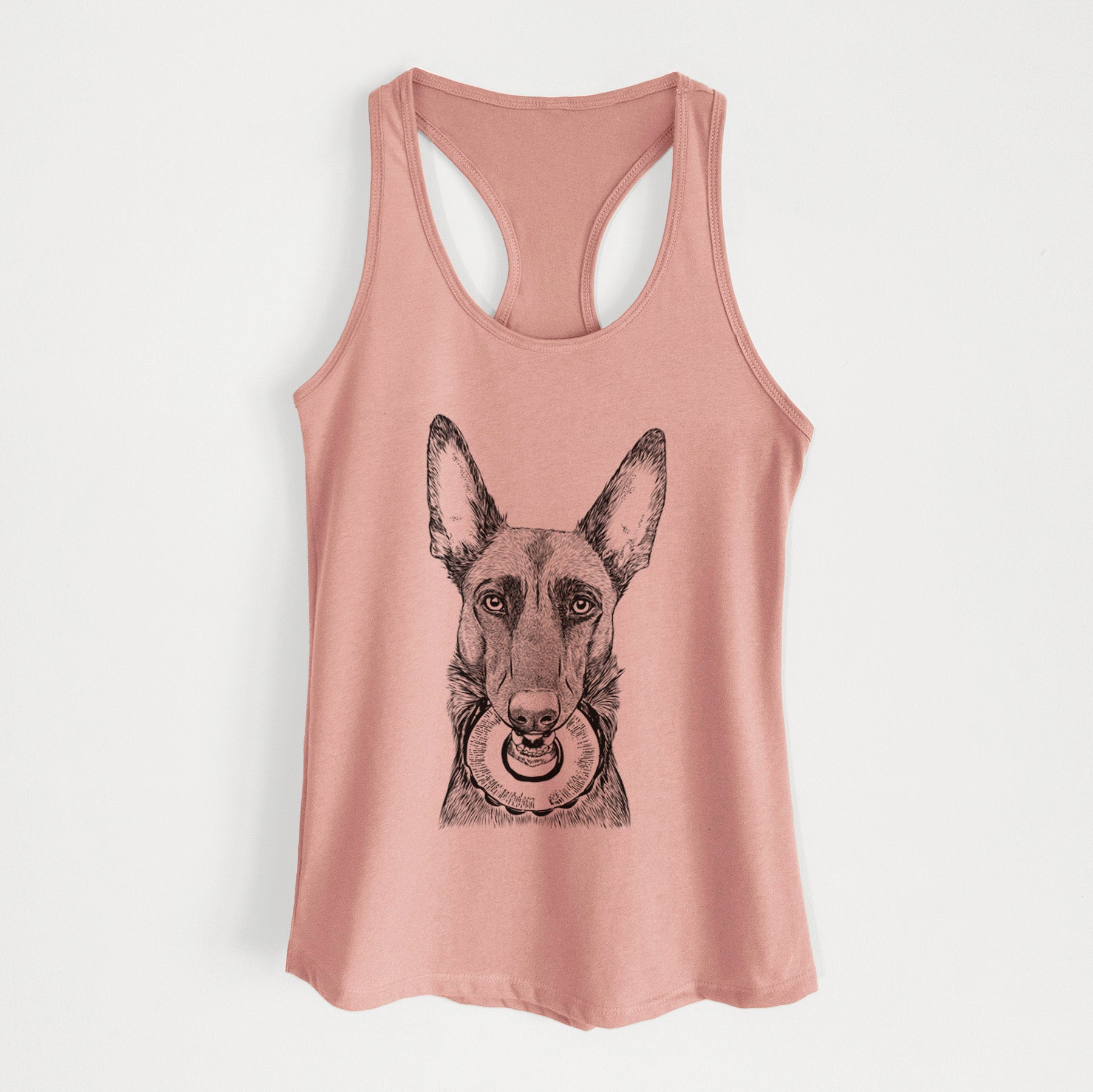 Juno the Belgian Malinois - Women's Racerback Tanktop