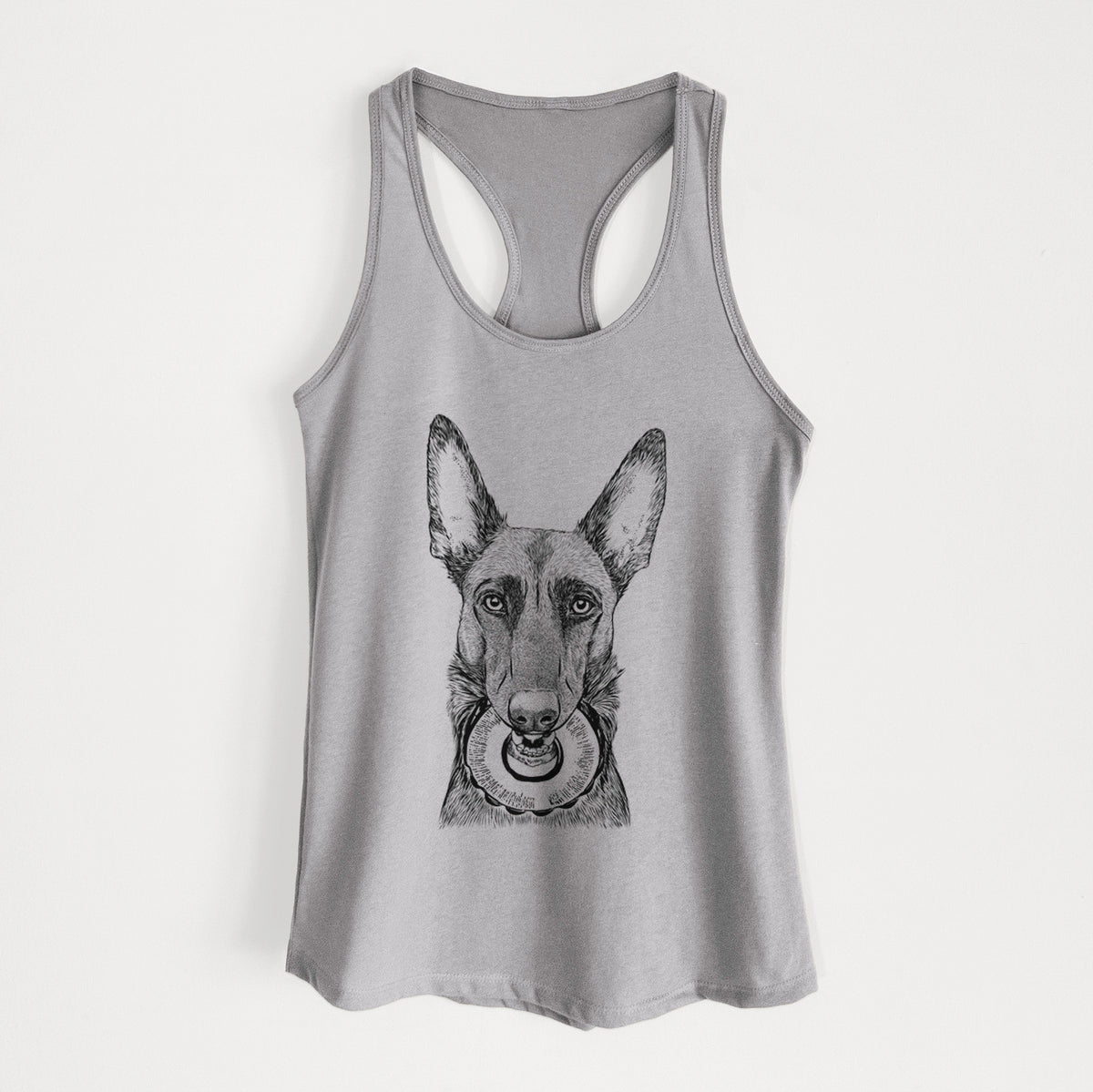 Juno the Belgian Malinois - Women&#39;s Racerback Tanktop