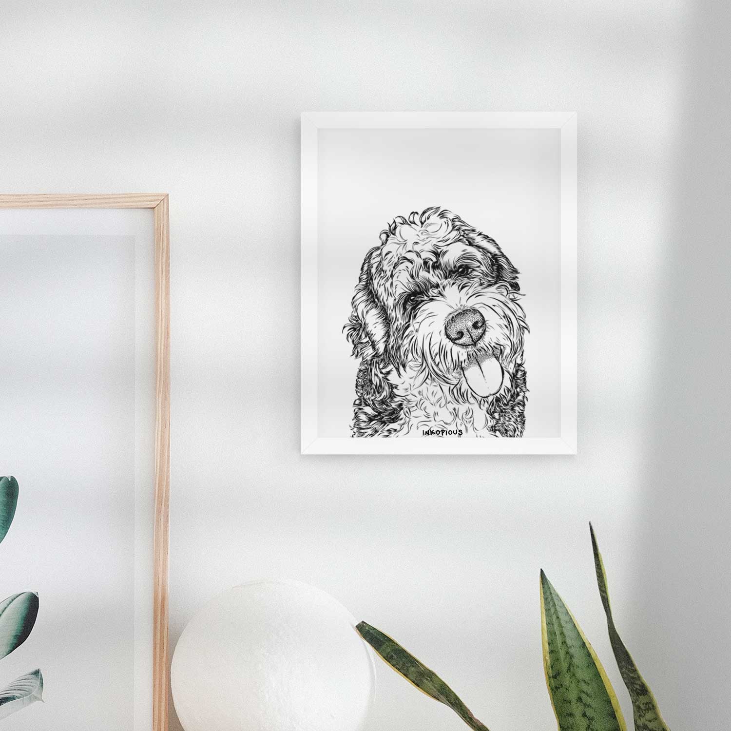 Kaci the Bernedoodle Art Print