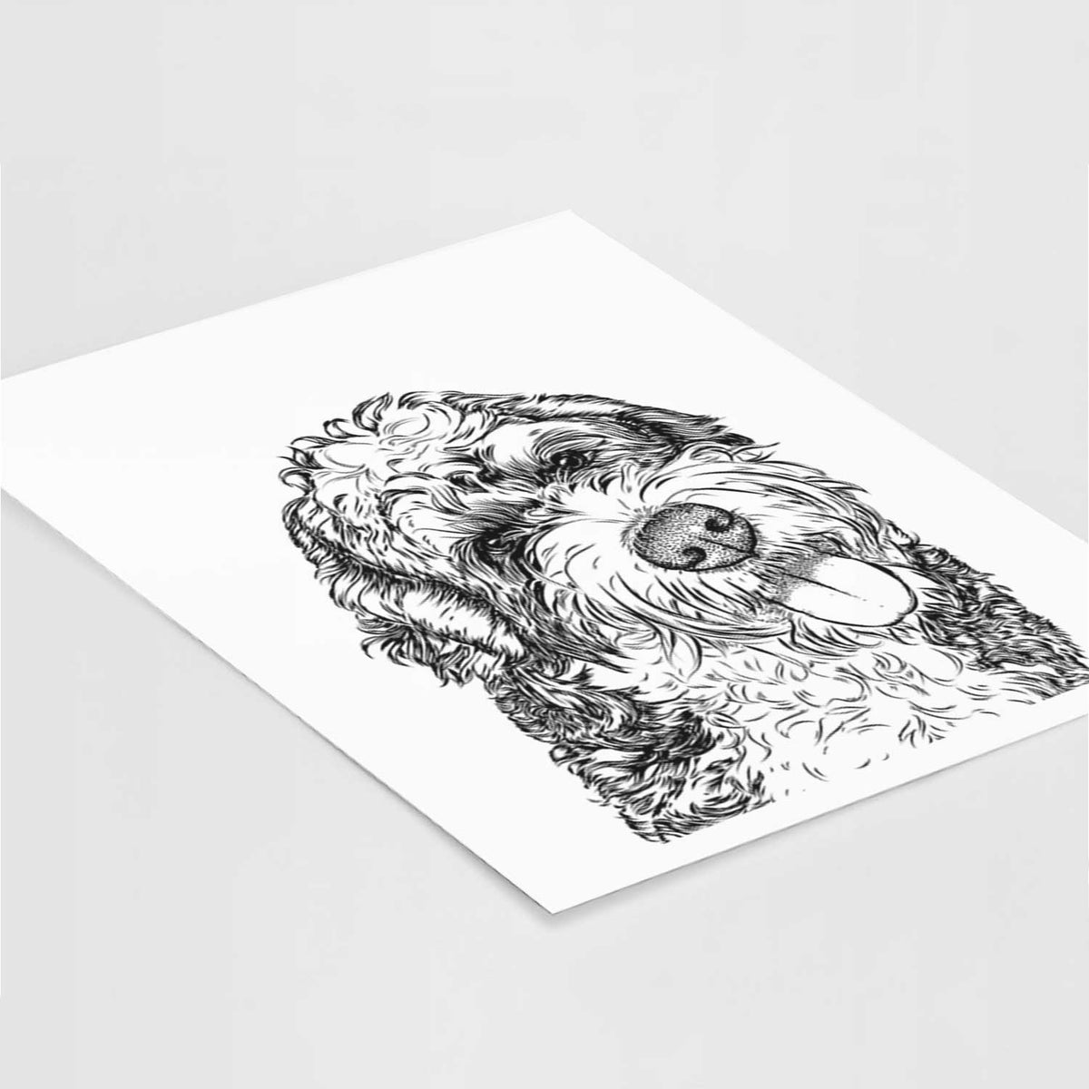 Kaci the Bernedoodle Art Print