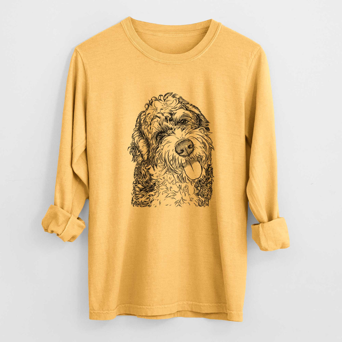 Bare Kaci the Bernedoodle - Heavyweight 100% Cotton Long Sleeve