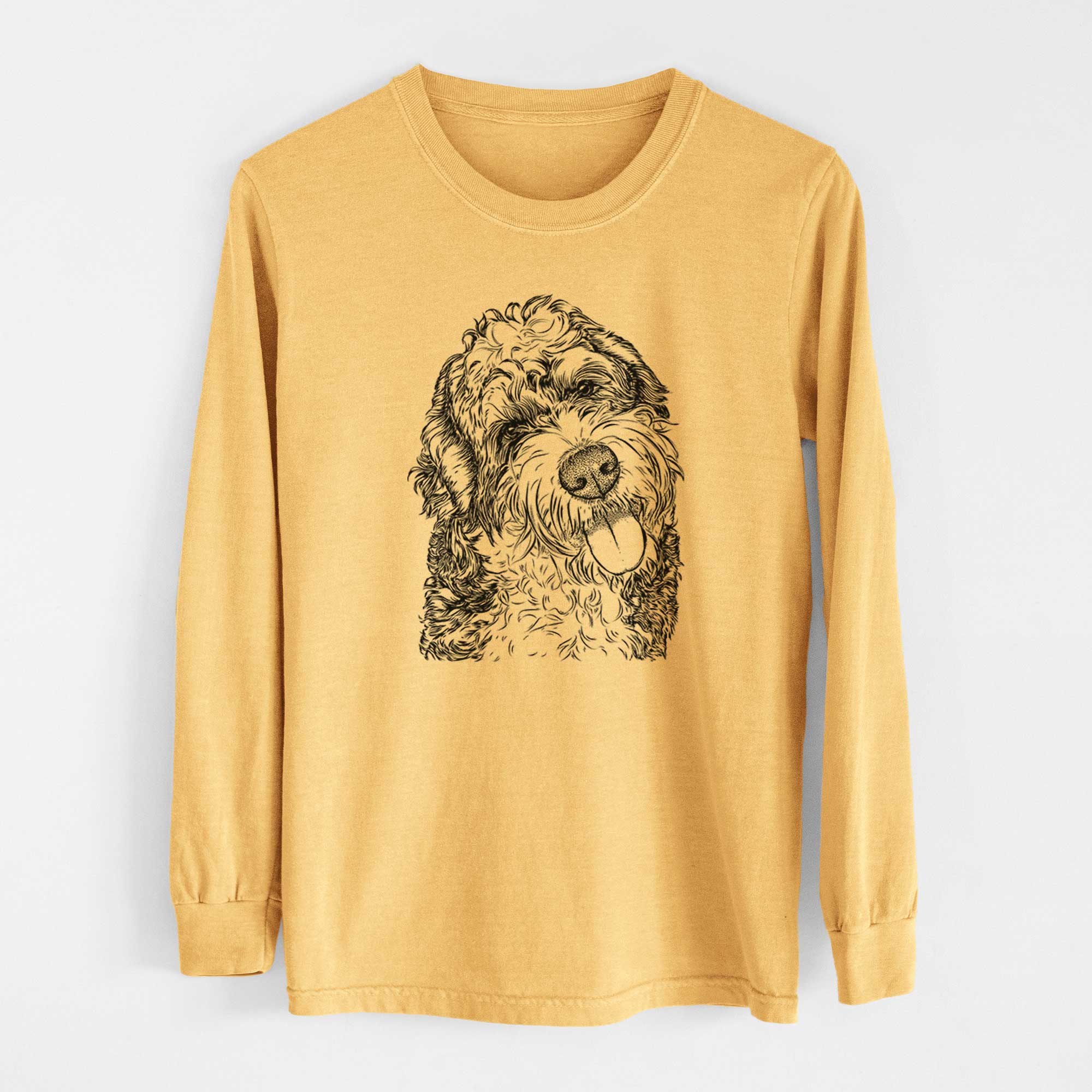 Bare Kaci the Bernedoodle - Heavyweight 100% Cotton Long Sleeve