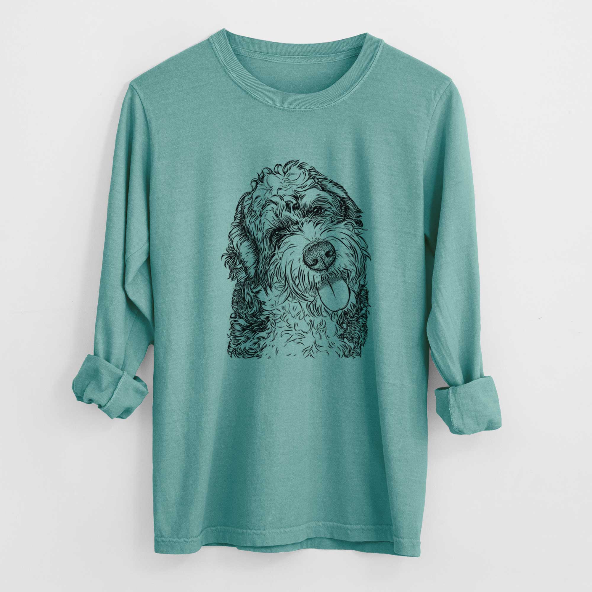 Bare Kaci the Bernedoodle - Heavyweight 100% Cotton Long Sleeve