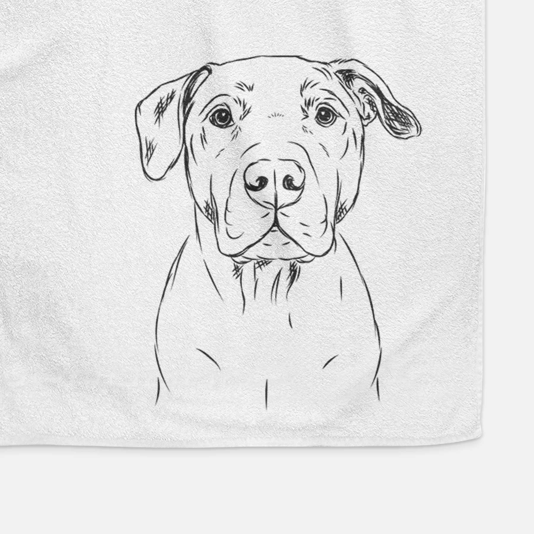 Kadin the Pitbull Decorative Hand Towel