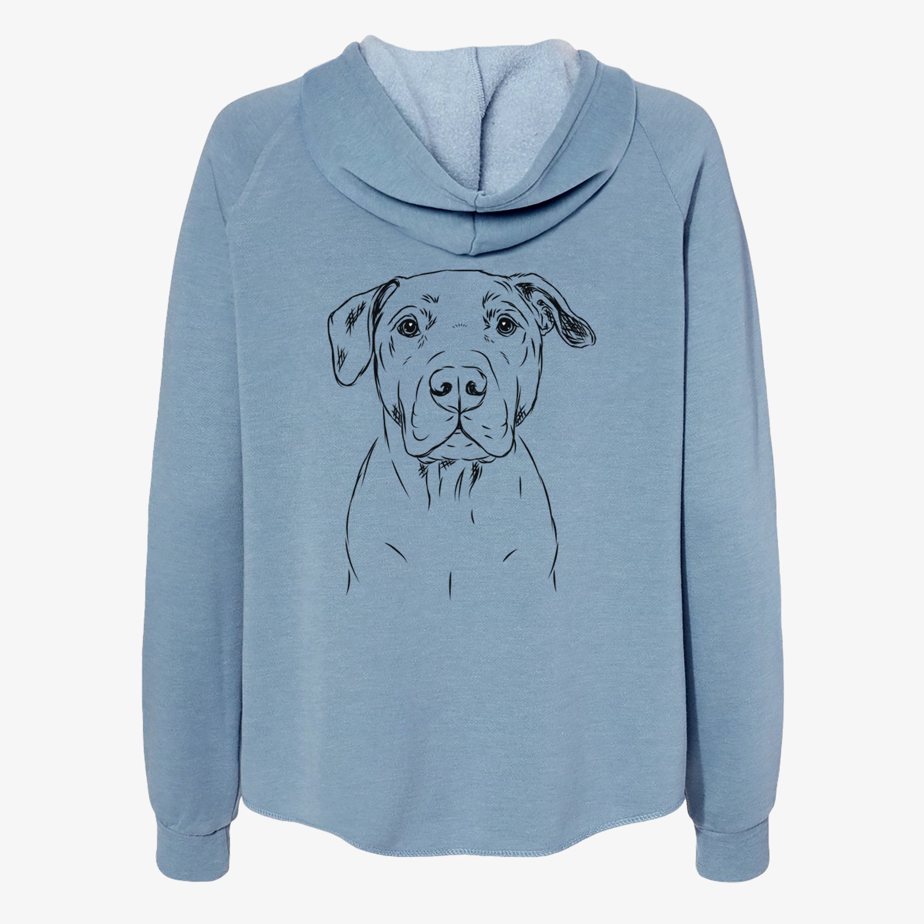 Kadin the Pitbull - Women's Cali Wave Zip-Up Sweatshirt