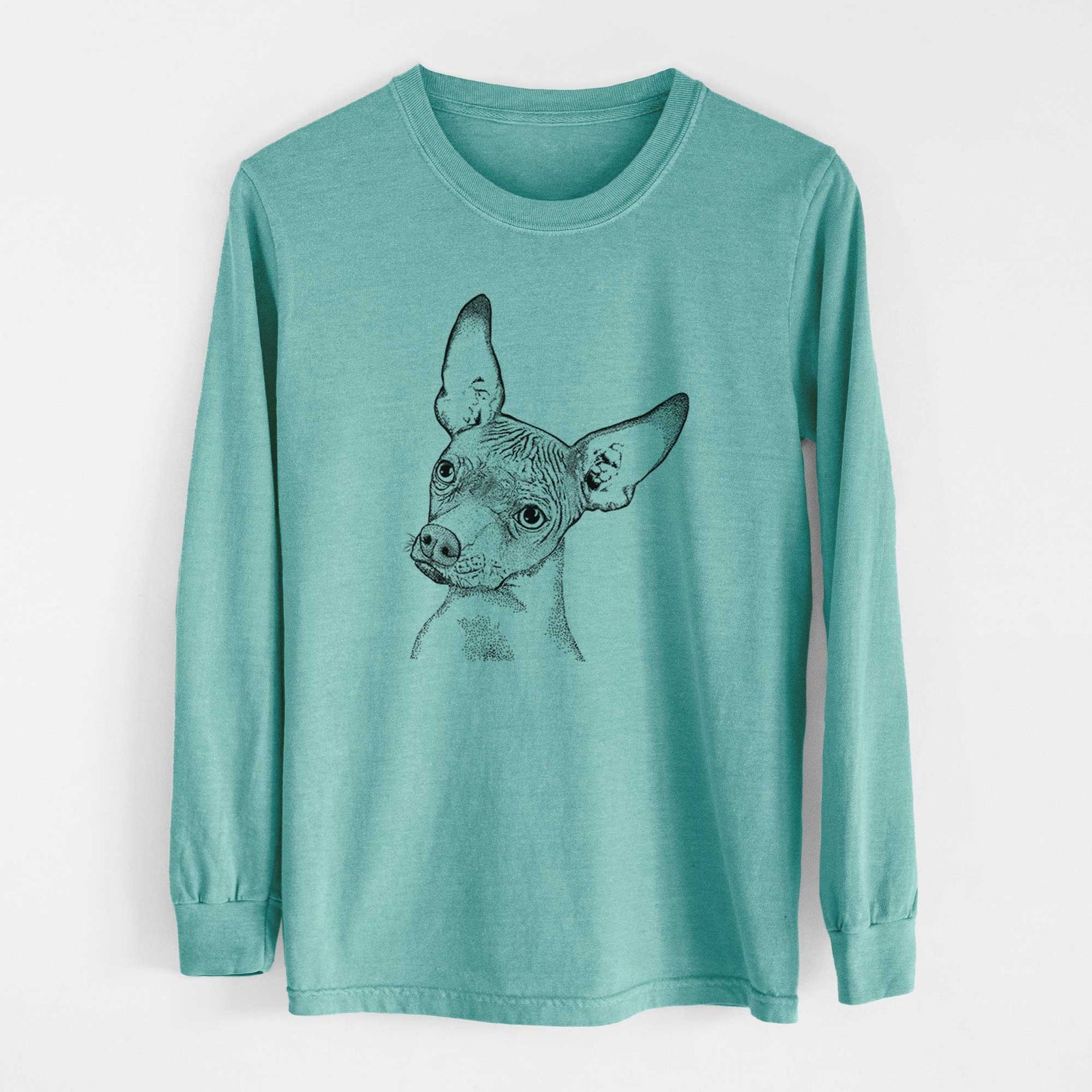 Bare Kahlo the Xoloitzcuintli - Heavyweight 100% Cotton Long Sleeve