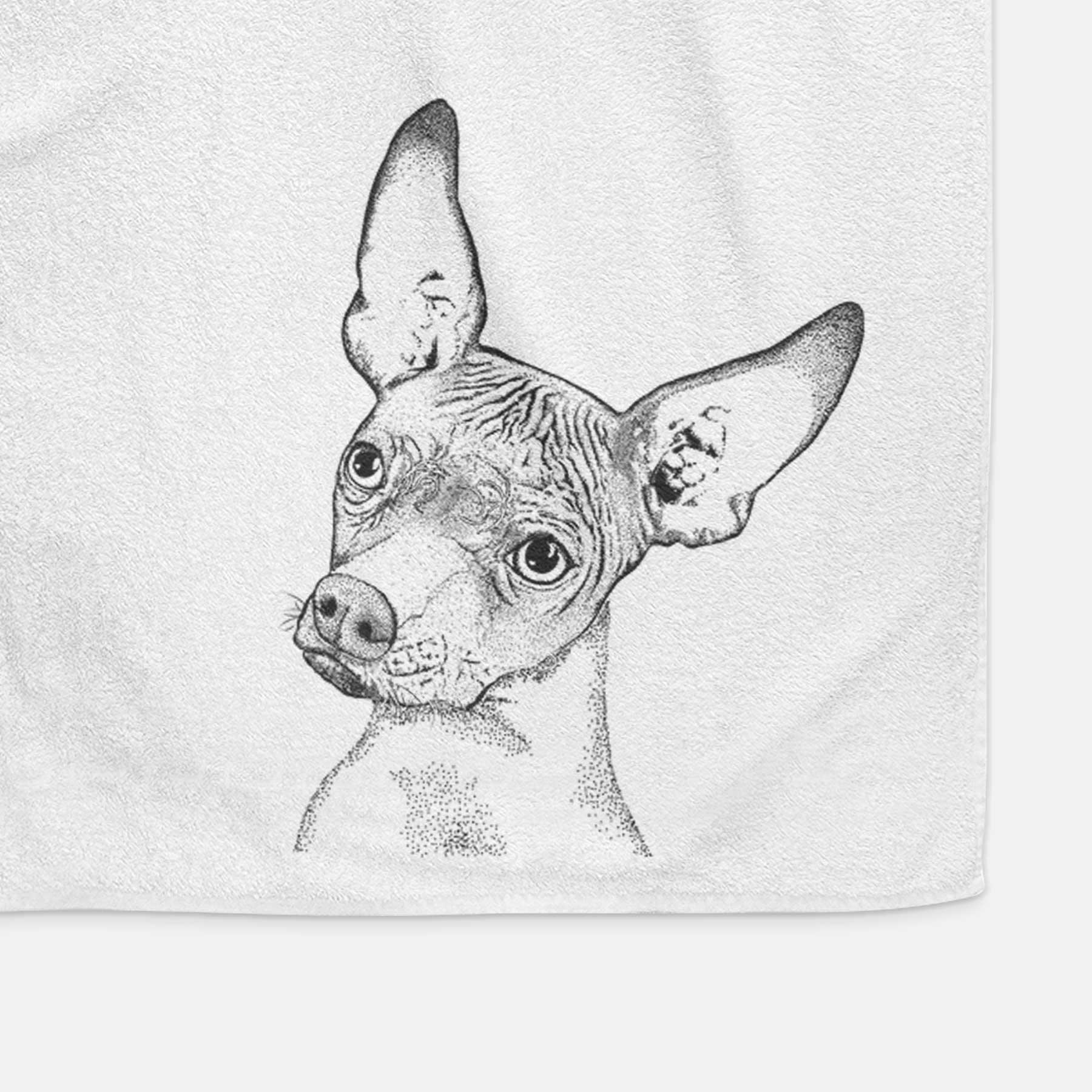 Kahlo the Xoloitzcuintli Decorative Hand Towel