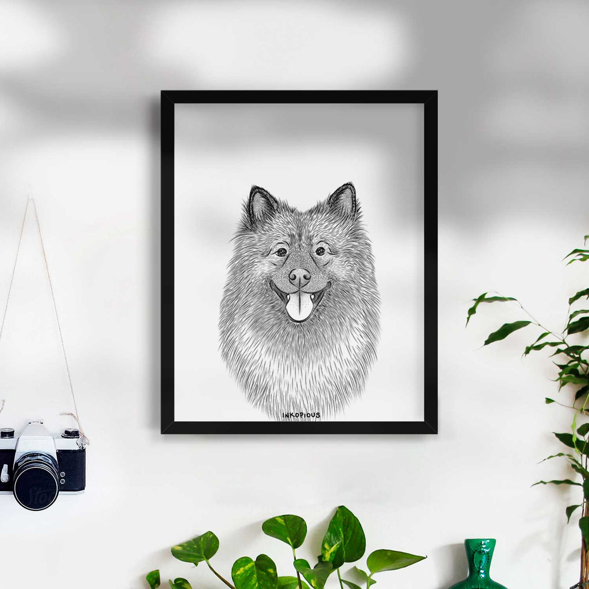 Kai the Keeshond Art Print