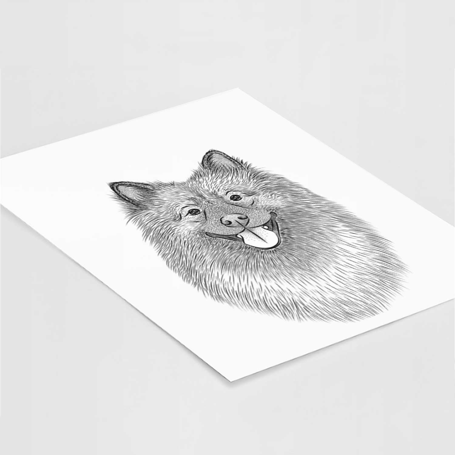 Kai the Keeshond Art Print