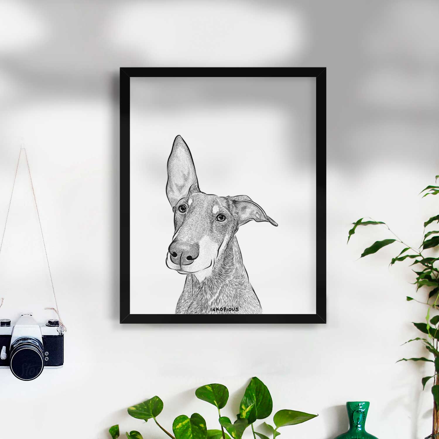 Kain the Doberman Pinscher Art Print