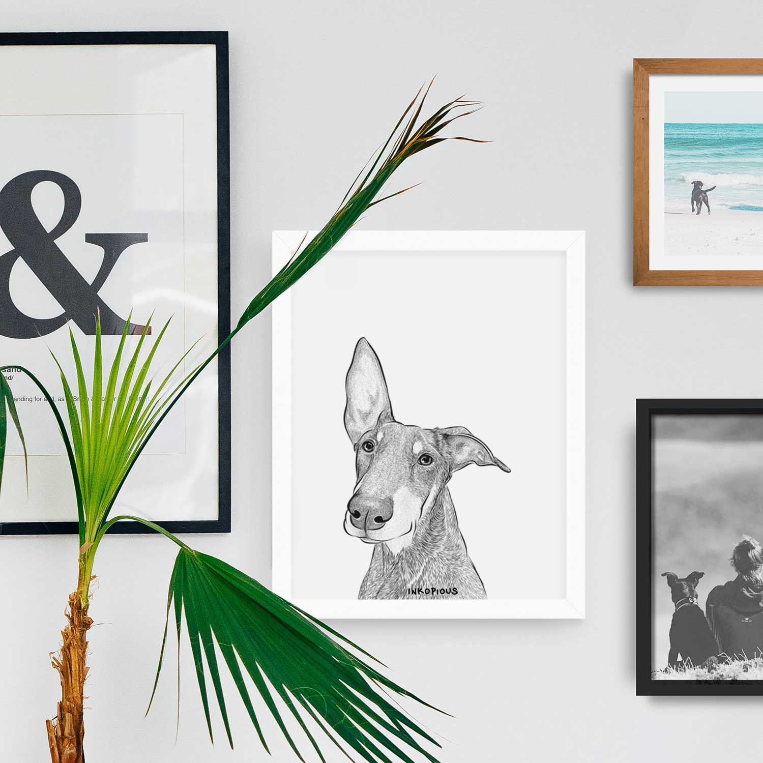 Kain the Doberman Pinscher Art Print