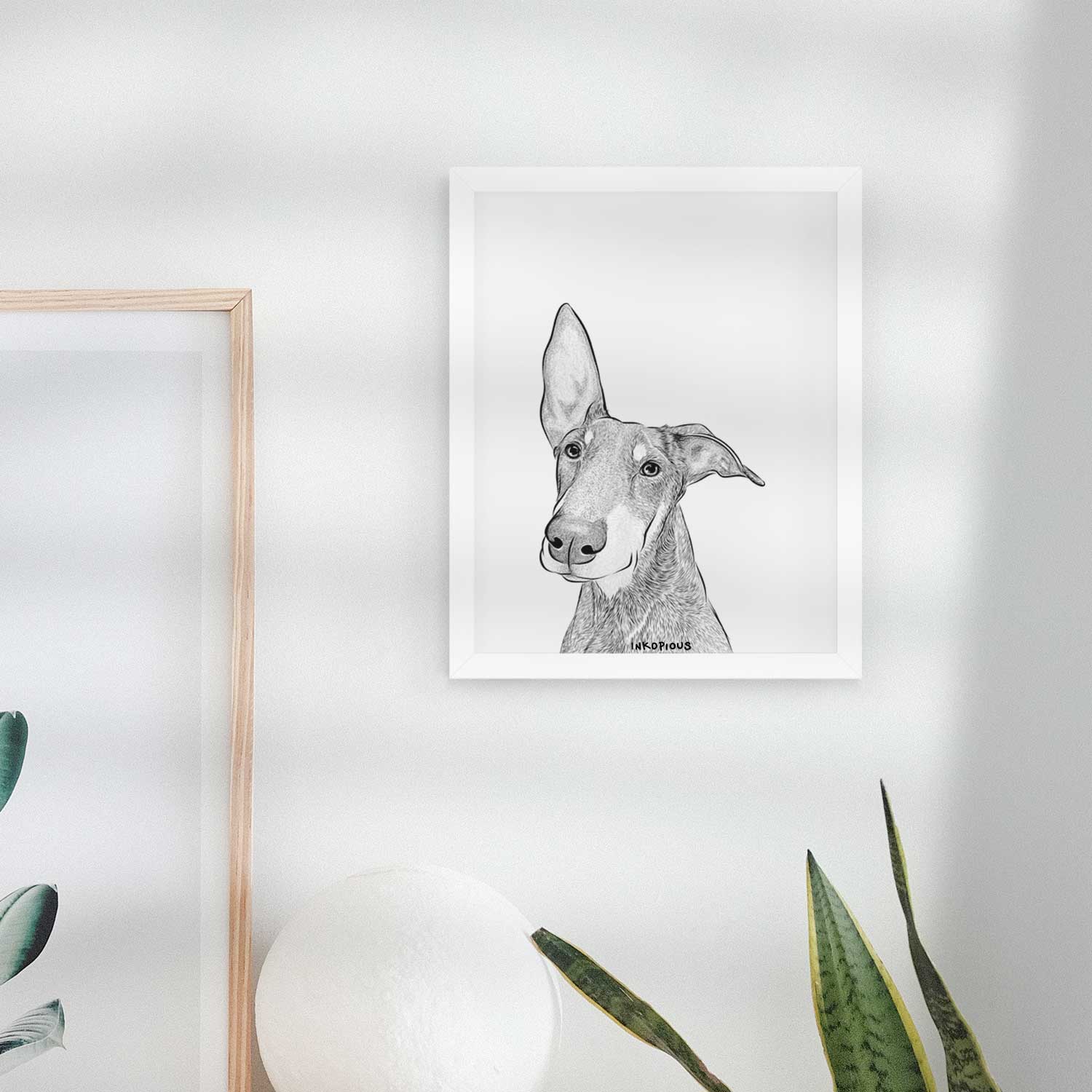 Kain the Doberman Pinscher Art Print