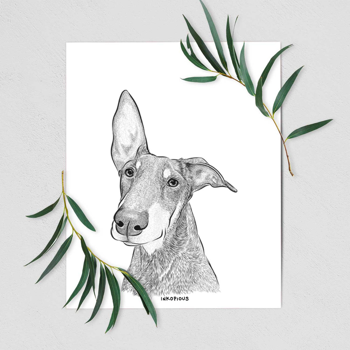 Kain the Doberman Pinscher Art Print