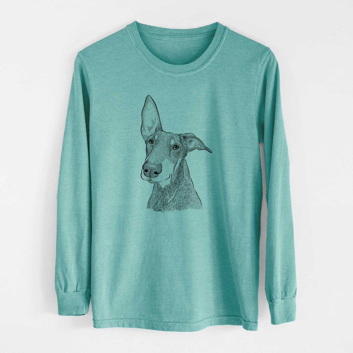 Bare Kain the Doberman Pinscher - Heavyweight 100% Cotton Long Sleeve