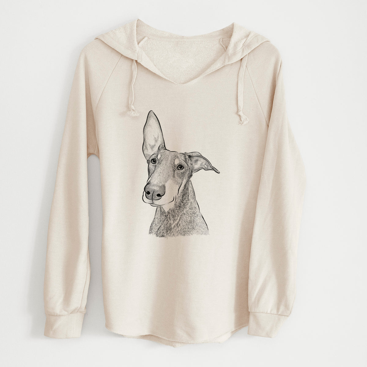 Bare Kain the Doberman Pinscher - Cali Wave Hooded Sweatshirt