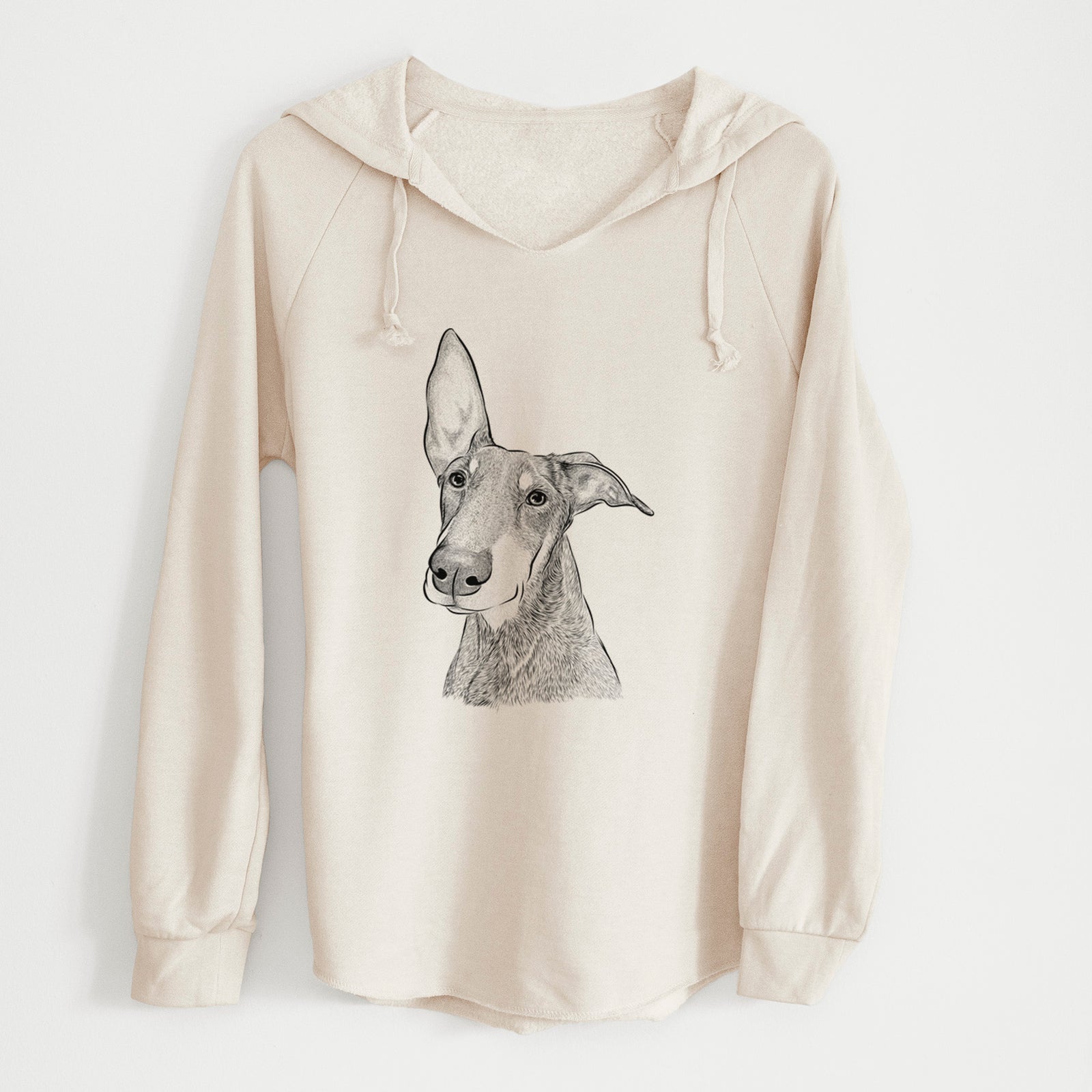 Bare Kain the Doberman Pinscher - Cali Wave Hooded Sweatshirt