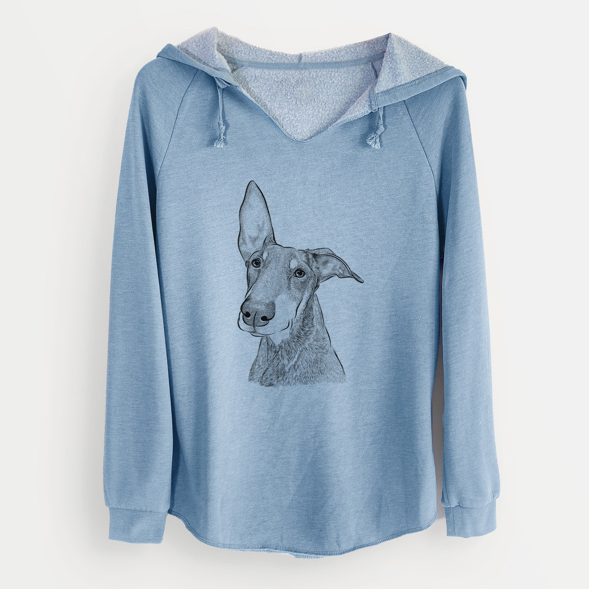 Bare Kain the Doberman Pinscher - Cali Wave Hooded Sweatshirt