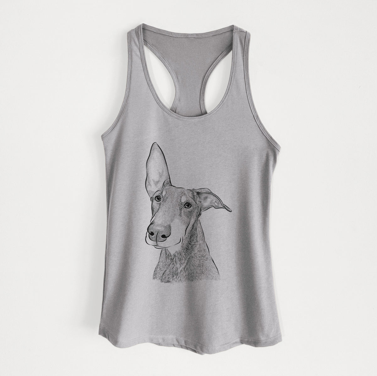 Kain the Doberman Pinscher - Women&#39;s Racerback Tanktop