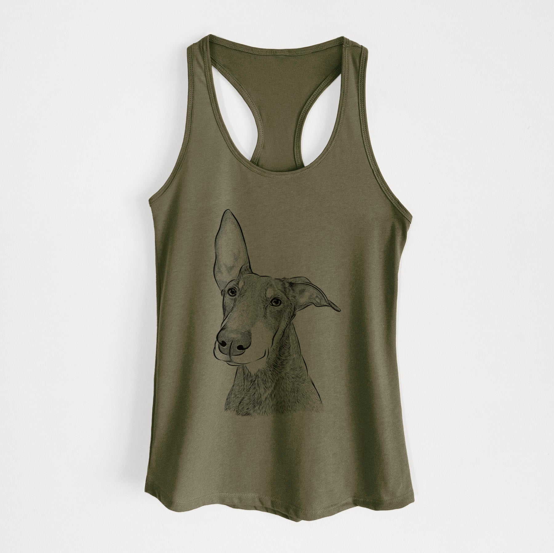 Kain the Doberman Pinscher - Women's Racerback Tanktop