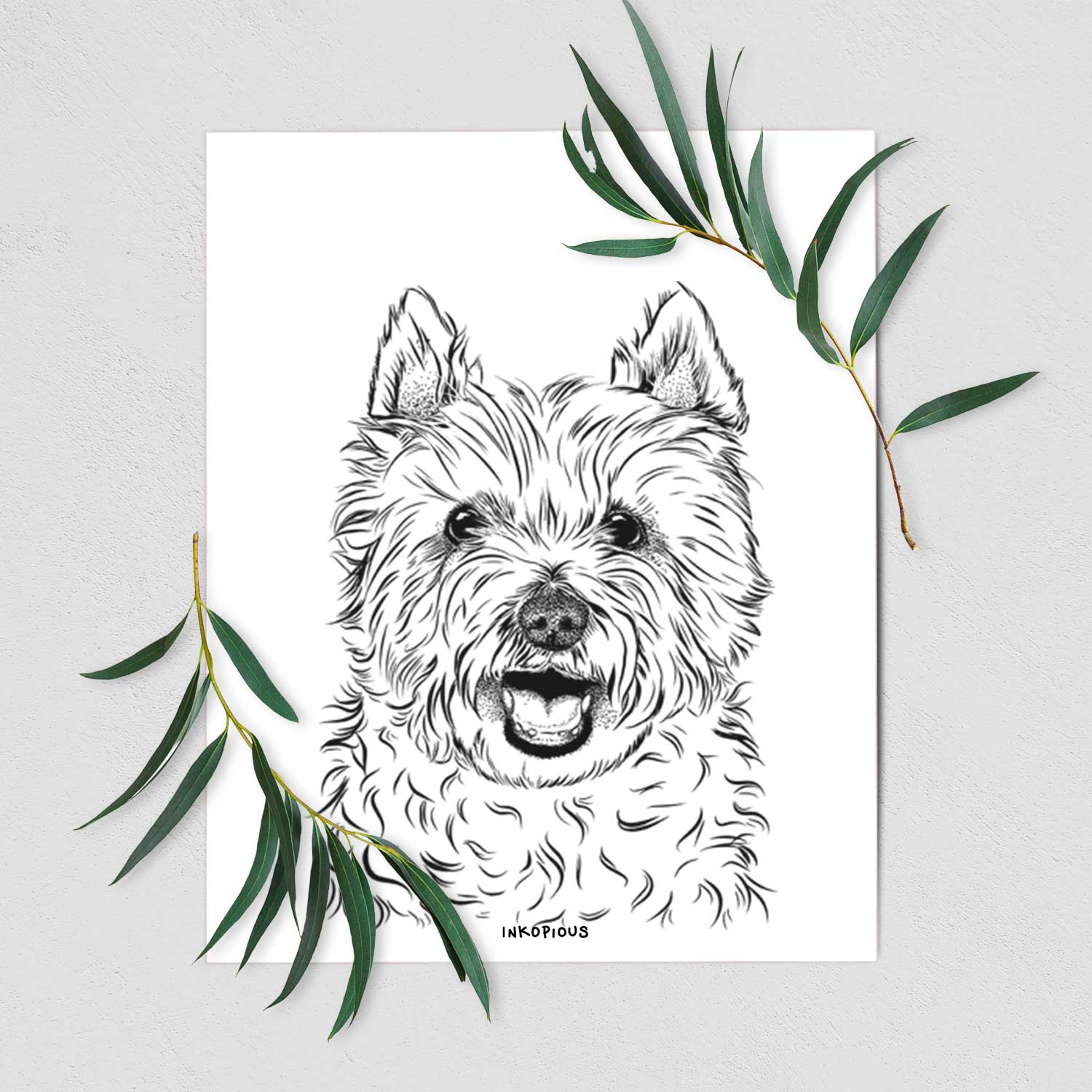 Kami the West Highland Terrier Art Print