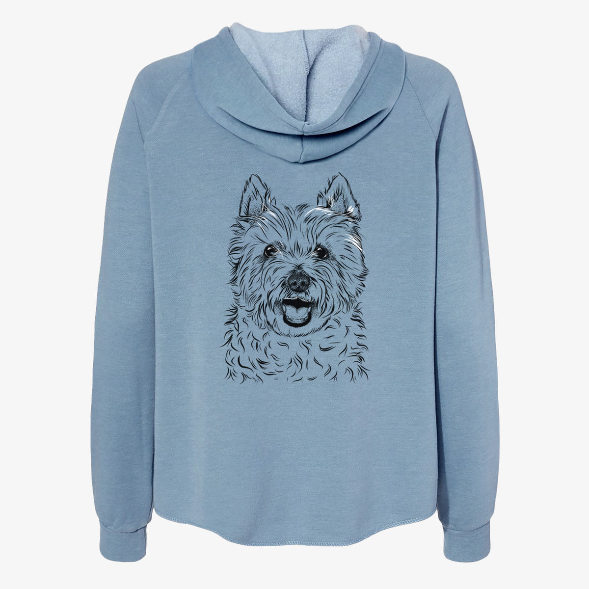 Kami the West Highland Terrier - Women's Cali Wave Zip-Up Sweatshirt