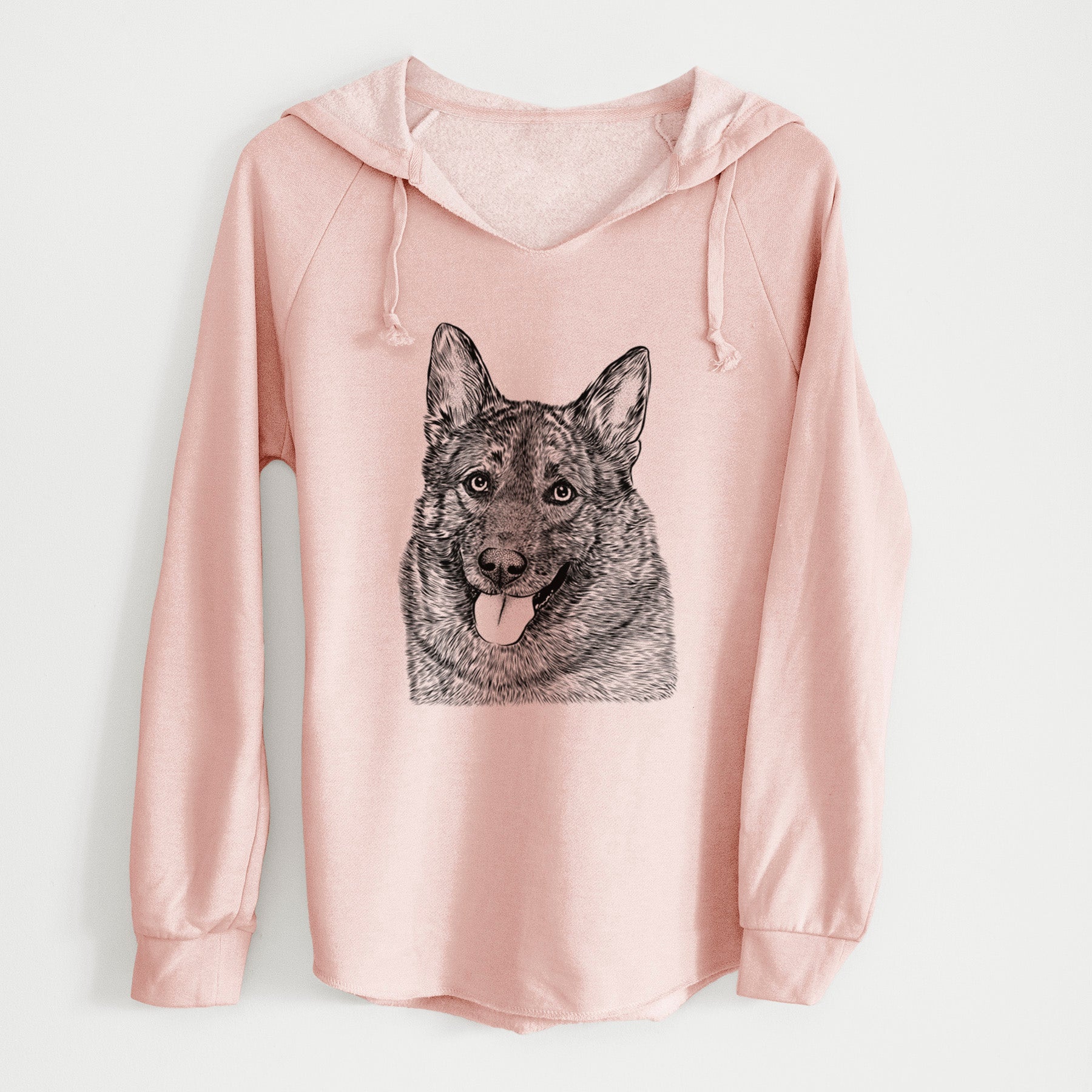 Bare Kasia the Norwegian Elkhound - Cali Wave Hooded Sweatshirt