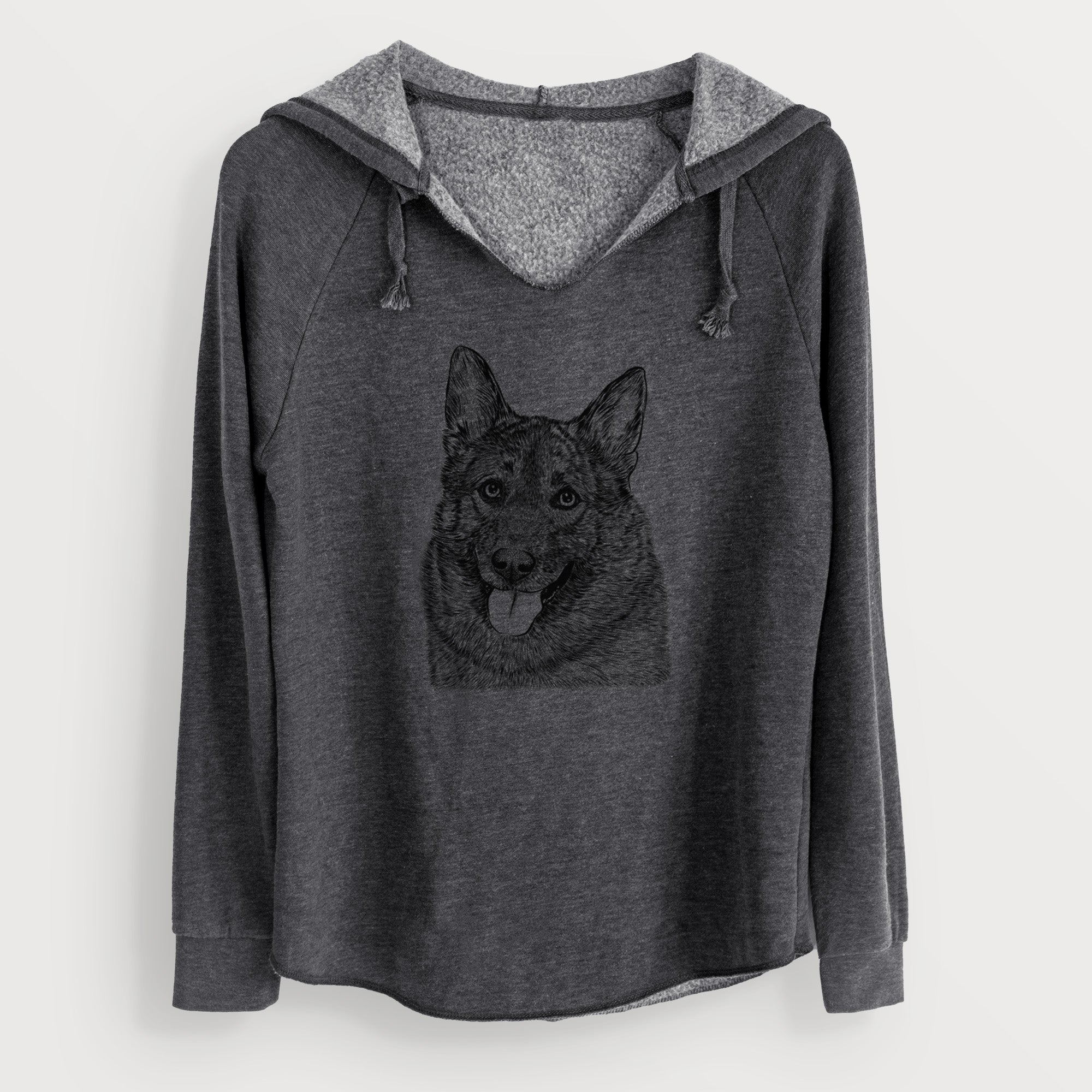 Bare Kasia the Norwegian Elkhound - Cali Wave Hooded Sweatshirt