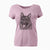 Bare Kasia the Norwegian Elkhound - Women's V-neck Shirt