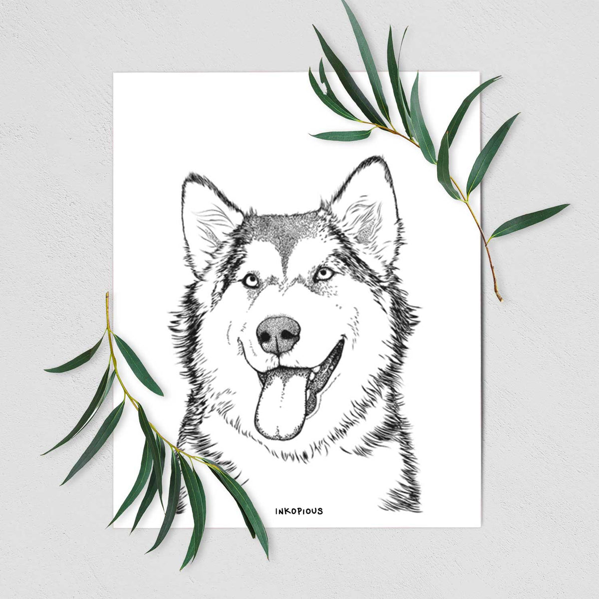 Kaskae the Alaskan Malamute Art Print