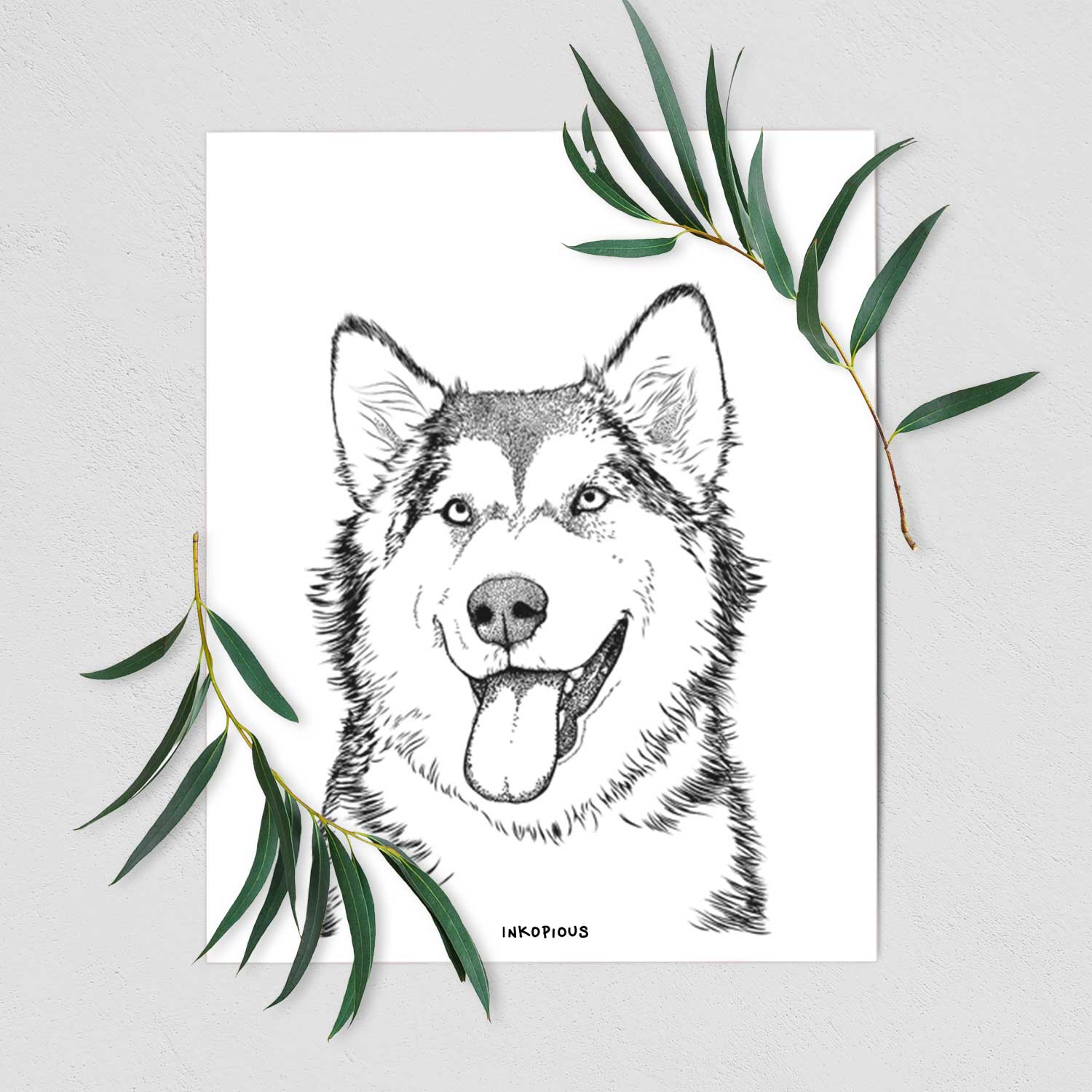 Kaskae the Alaskan Malamute Art Print