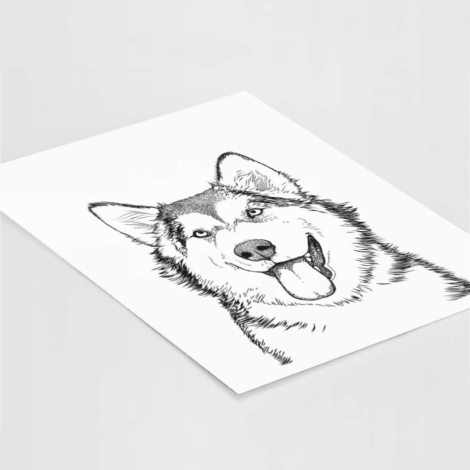 Kaskae the Alaskan Malamute Art Print