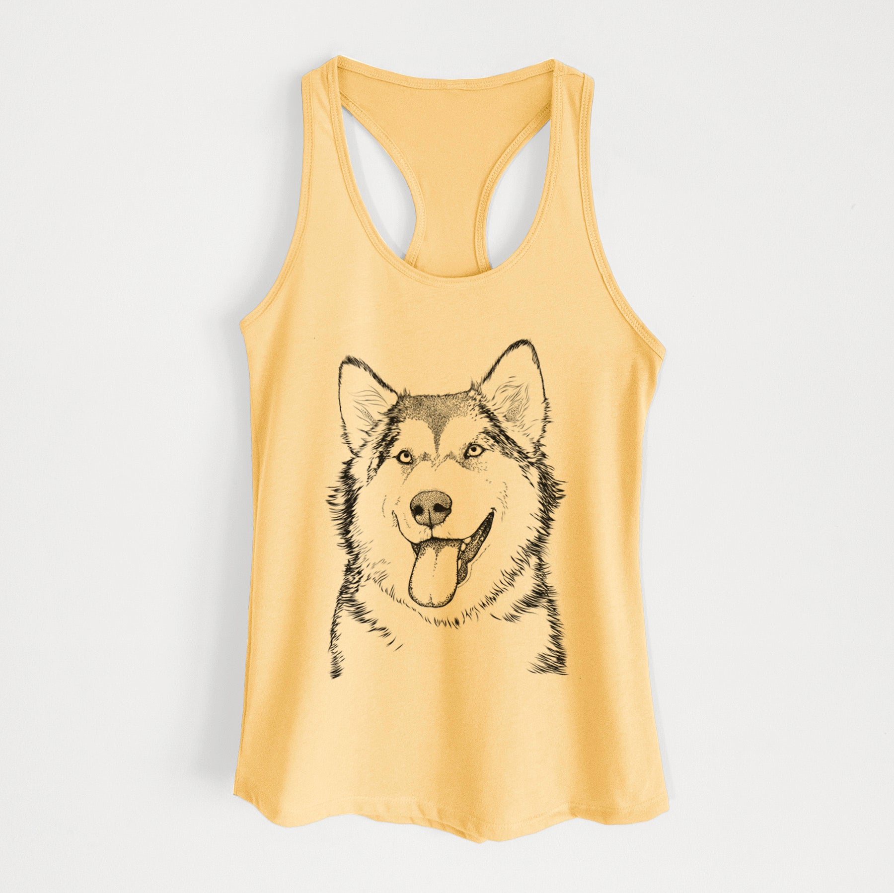 Kaskae the Alaskan Malamute - Women's Racerback Tanktop